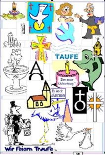 Bilder Motive Symbole zur Taufe